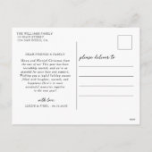 Moderne Merry & Married Trouwfoto Kerstmis Feestdagenkaart (Achterkant)