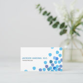 Moderne, met blauw geworpen pediatrische Visitekaa Visitekaartje (Staand voorkant)