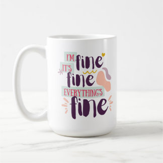 Moderne met de hand geletterde "fijne" koffiebeker koffiemok