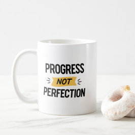 Moderne met de Hand Geschreven Motivatie voor Gees Koffiemok
