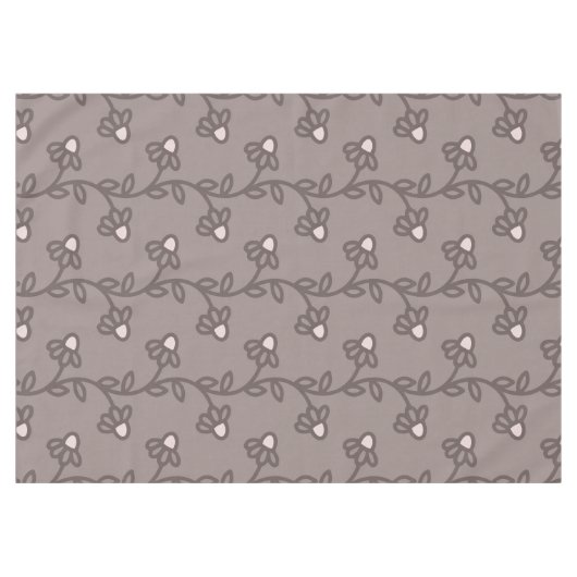 Moderne met de hand getekende bloemen Bloemendeken Tafelkleed (Voorkant (Horizontaal))