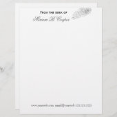 Moderne, met de hand getrokken professionele pen v persoonlijk briefhoofd (Voorkant / Achterkant)