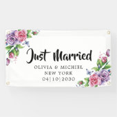 Moderne 'Met Hart Getrouwd' Auto Banner (Horizontaal)