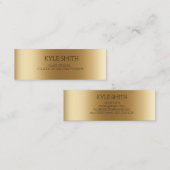 Moderne metaalGold-profielkaart Contactkaartje (Voorkant / Achterkant)