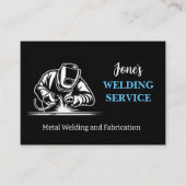 Moderne Metaallasser, Fabricator, Aannemer Visitekaartje (Voorkant)