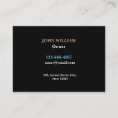 Moderne Metaallasser, Fabricator, Aannemer Visitekaartje (Achterkant)