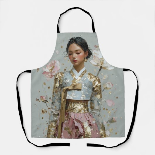 Moderne Metal Hanbok Kunst Schort (Voorkant)