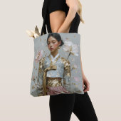 Moderne Metal Hanbok Kunst Tote Bag (Dichtbij)