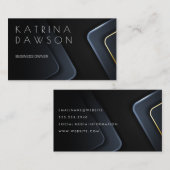 Moderne metalen achtergrond visitekaartje (Voorkant / Achterkant)