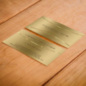 Moderne metalen blik goudstaal visitekaartje