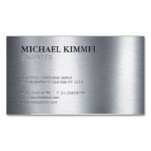 Moderne metalen blik magnetisch visitekaartje (Voorkant)