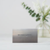 Moderne metalen blik  visitekaartje (Staand voorkant)