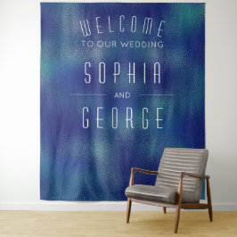 Moderne Metalen Folie Bruiloft Decoratie Achtergro Wandkleed