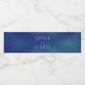 Moderne metalen Folie-weddenschap met waterflesjes Waterfles Etiket (Enkel label)