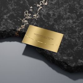 Moderne metalen gouden vormgeving Roestvrij staal Visitekaartje