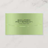 Moderne metalen groene vormgeving Roestvrij staal Visitekaartje (Voorkant)