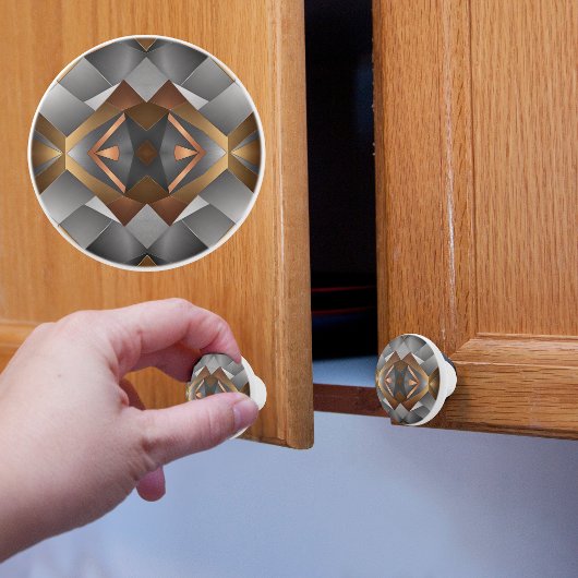 Moderne Metalen Keramische Knop