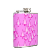 Moderne metalen kerstbomen - orchidee roze heupfles (Rechts)