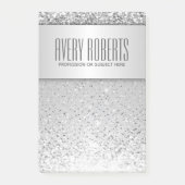 Moderne metalen luxe rugleuning post-it® notes (Voorkant)