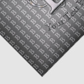 Moderne metalen monogram (B) Tissuepapier (Detail)