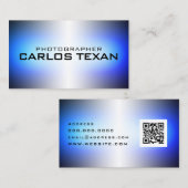 Moderne metalen neustextuur mini-visitekaartje visitekaartje (Voorkant / Achterkant)