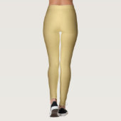 Moderne metalen ombre Solid Gold Leggings (Achterkant)