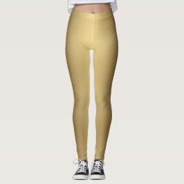Moderne metalen ombre Solid Gold Leggings