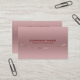 Moderne metalen Roos Gold Background Visitekaartje