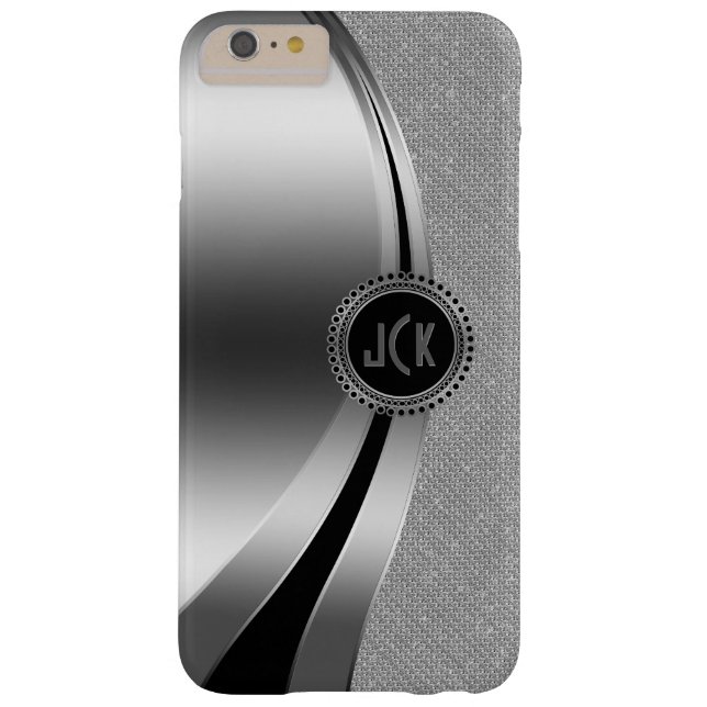 Moderne metalen zilver en diamanten glitter Case-Mate iPhone case (Achterkant)