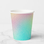 Moderne Metalfolie Bruiloft Bridal Shower Papier C Papieren Bekers (Achterkant)