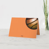 Moderne Metallic Ball Bedankt Coach Kaart (Achterkant)