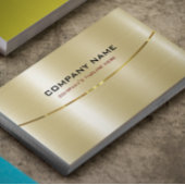 Moderne Metallic Faux Gold Roestvrij Textuur Visitekaartje