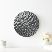 Moderne Metallic Golf Ball Textuur Grote Klok (Huis)