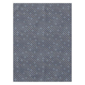 Moderne Metallic Goud Marine Blauwe Zeemeermin Sch Tafelkleed (Voorkant)