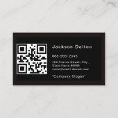 Moderne Metallic Lassen Fabricator Aannemer QR Visitekaartje (Achterkant)