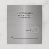 Moderne Metallic Look Gevouwen Plaats Kaart Plaatskaartje (Buitenkant ongevouwen)