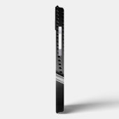 Moderne Metallic look monogrammed Case-Mate iPhone Case (Achterkant / Links)