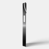 Moderne Metallic look monogrammed Case-Mate iPhone Case (Achterkant / Rechts)