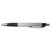 Moderne Metallic Minimal Zilver Functietitel Naam Pen (Bodem)