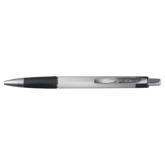 Moderne Metallic Minimal Zilver Job Titel Naam Pen (Achterkant)