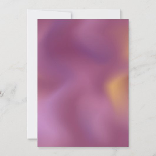 Moderne metallische bruiloft kaart (Achterkant)