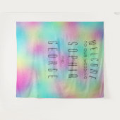 Moderne metallische Folie Weddenschap Decor Backdr Wandkleed (Voorkant (horizontaal))