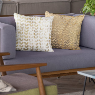 Moderne metallische gouden patronen met een hoge w kussen