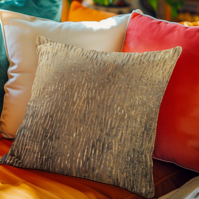 Moderne metallische gouden patronen - Regen Kussen (Creator heeft geüpload)