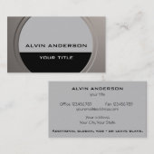 Moderne metallische tekst en kleur visitekaartje (Voorkant / Achterkant)