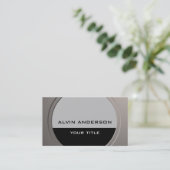 Moderne metallische tekst en kleur visitekaartje (Staand voorkant)