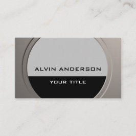 Moderne metallische  tekst en kleur visitekaartje