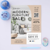 Moderne Meubels Home Decor Sale Marketing Ad Flyer (Enkel)