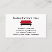 Moderne meubelthema visitekaartje (Voorkant)