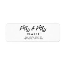 Moderne mevrouw & mevrouw lesbische bruiloft retou